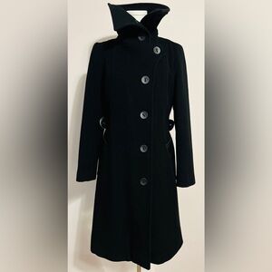 Mackage Black Wool/Cashmere Blend Coat